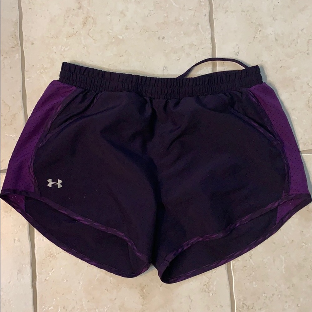 purple under armour shorts